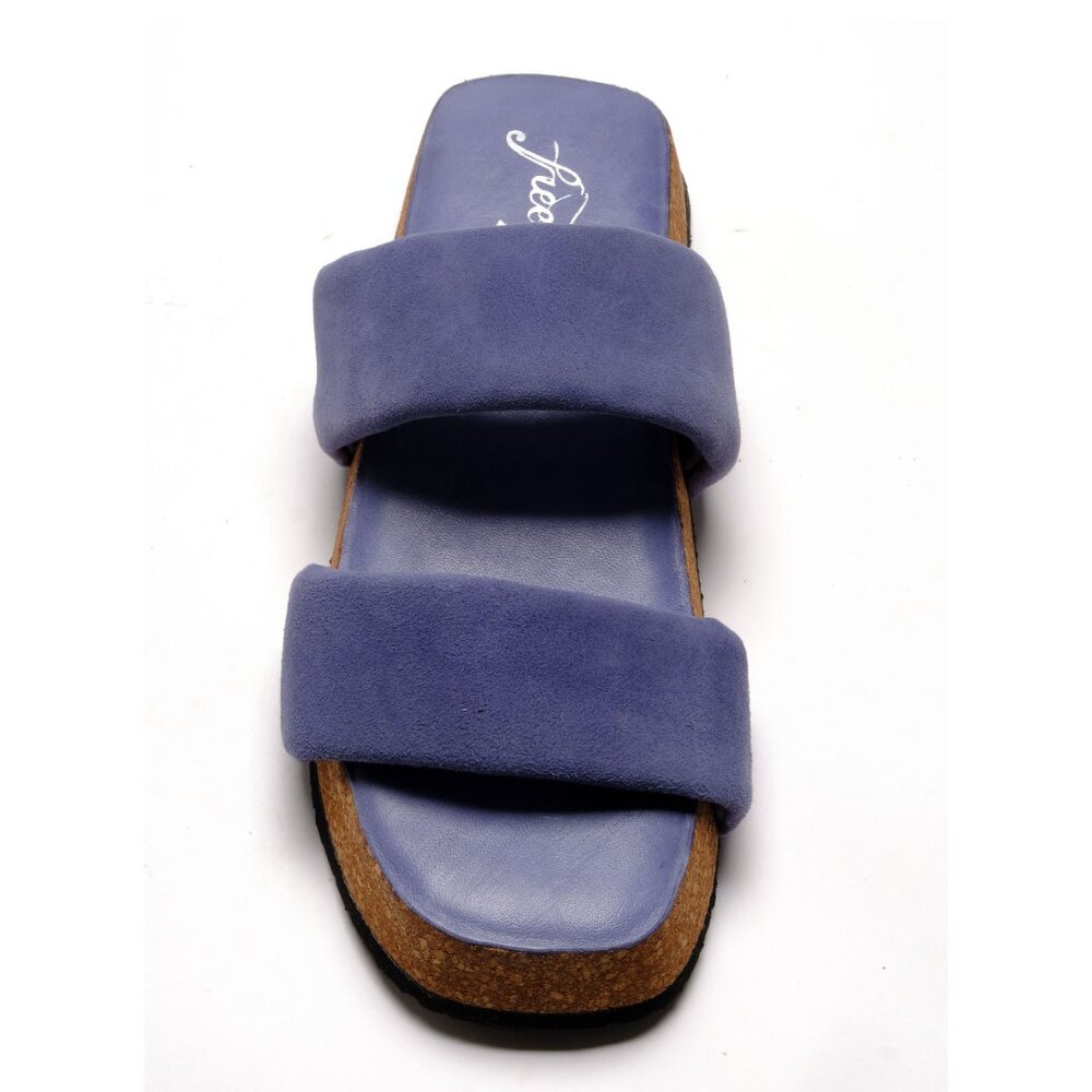 🎉LAST CHANCE🎉 FREE PEOPLE Fairmount Flared Sandals / Seascape - Picture 8 of 11